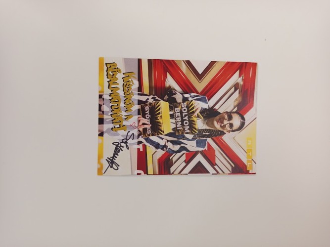 Solyom Berni autogram - aukció