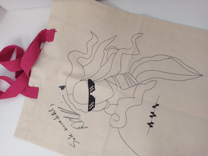 WMN dedikált vászontáska - aukció